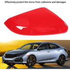 Mirror Cover with Reinforced Anti-Collision Protection and Weather Resistance Compatible with Honda Civic 2016-2021 Red Right 76201 TBA A11