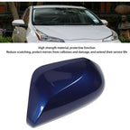 Exterior Mirror Cover Made of High-Strength Material for Rearview Mirror Decoration, Blue, Left, 87945-47060