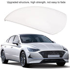 White Scratch and Weather Resistant Mirror Covers Compatible with Hyundai Sonata 2020, 2023 Left Side