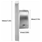 Air Vent, Square Stainless Steel Exterior Ventilation Grille with Movable Louvers, Suitable for Tumble Dryers, Air Conditioners, Bathrooms