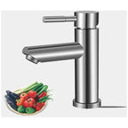 Bathroom Faucet Cold Water Only Sink Faucet Chrome Plated Surface Durable Copper Hand Wash Faucet Removable Aerator Cartridge Convenient to Clean or