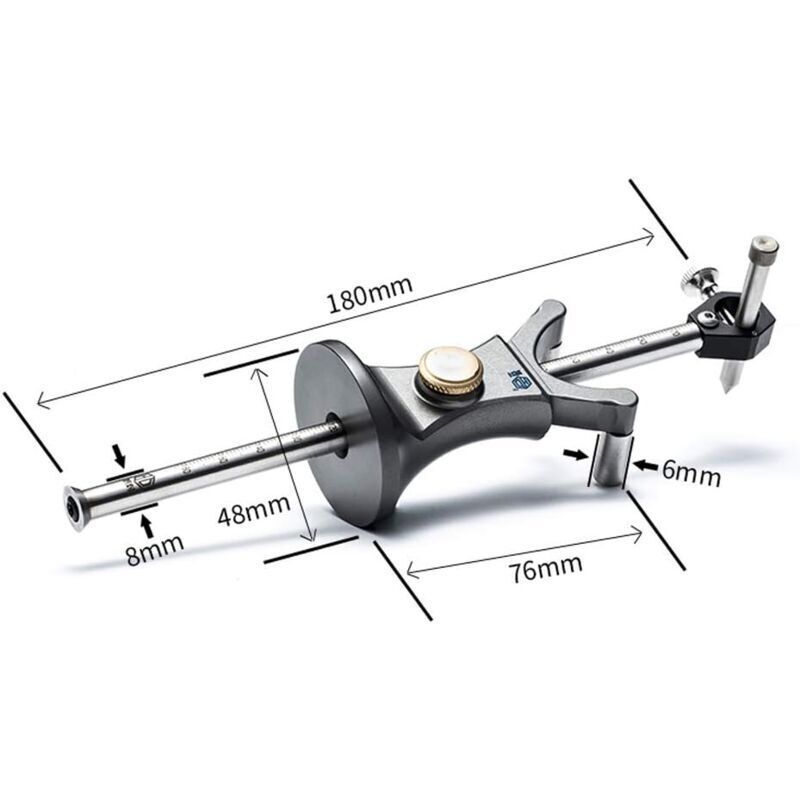 Marking Gauge Parallel Line Scribing Device Multi-Function Marking Tool Woodworking Tools