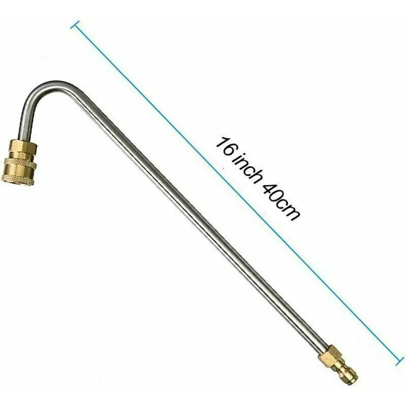 Angled Spray Lance, Underbody Wash Lance Compatible with Karcher K2 K3 K4 K5 K6 K7 Pressure Washer, Gutter Cleaning Kit