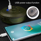 Outdoor Camping String Lights, Rechargeable, USB Charging, IPX4 Waterproof Protection for Tent, Gray
