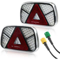 12V 24V Waterproof Trailer Rear Light Kit with Turn Signal Brake Reverse Fog Reflector
