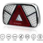 12V 24V Waterproof Trailer Rear Light Kit with Turn Signal Brake Reverse Fog Reflector