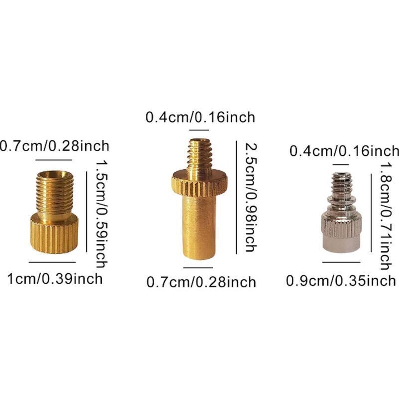 15 Pcs Bicycle Valve Adapter Set Reducer Tips Tire Inflator Adapter Set Ball Pump Needle Universal