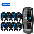 Dual Output EMS TENS Massage Machine, 9 Adjustable Modes, Type-C Rechargeable Muscle Stimulator with 8 Electrode Pads for Pain Relief & Muscle Rehabilitation