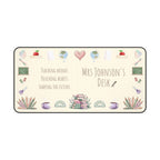 Story Nest Books Personalized Teacher Desk Mat Cute Classroom Decor Gift For Teachers Custom Accessory Inspirational Mouse Pad