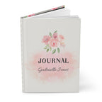 Story Nest Books Custom Floral Hardcover Journal Personalized Writing Diary Elegant Gift Women Wedding Bridesmaid Shower Mothers Day