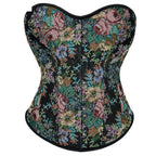 House Of Dasein Floral Print Corselet Plus Size Strapless Corset Top For Women Medium - Xxl