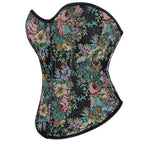 House Of Dasein Floral Print Corselet Plus Size Strapless Corset Top For Women Medium - Xxl