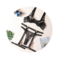 House Of Dasein Strappy Fetish Lingerie Bra Garter Underwear For Women In Black And Red - Black - S