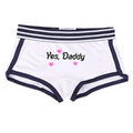 House Of Dasein Yes Daddy Cotton Underwear Boyshorts For Women Comfortable Shorts - White - M