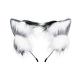 House Of Dasein Women Girls Cartoon Fox Ears Shaped Headband Plush Hair Hoop Cosplay Accessories - Style T2