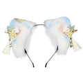 House Of Dasein Women Girls Cartoon Fox Ears Shaped Headband Plush Hair Hoop Cosplay Accessories - Style P2