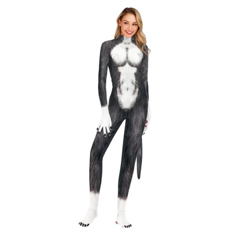 House Of Dasein Halloween Whole Cosplay Costumes Animal Catsuits 3D Printed Jumpsuits Unisex Bodysuit - M - Style 3