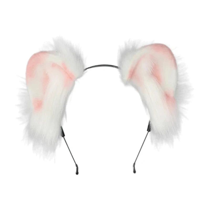 House Of Dasein Women Girls Cartoon Fox Ears Shaped Headband Plush Hair Hoop Cosplay Accessories - Style Q2