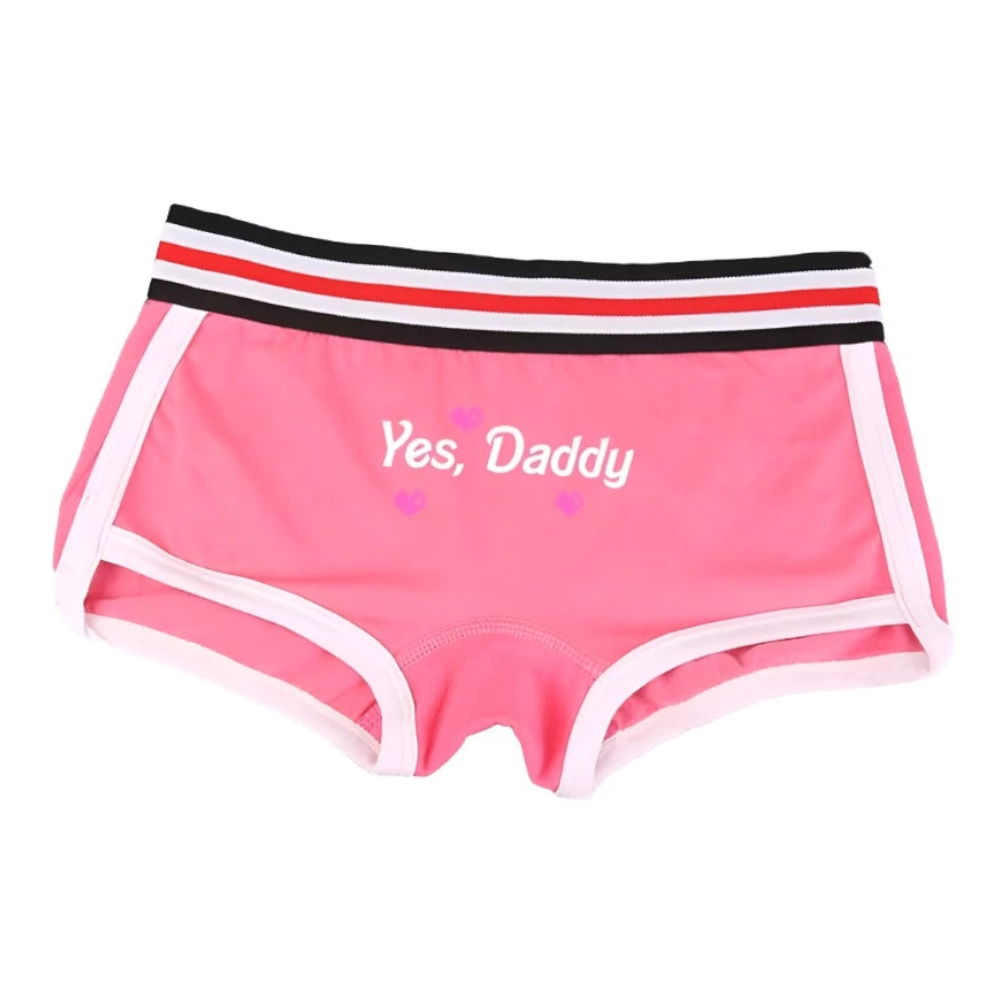 House Of Dasein Yes Daddy Cotton Underwear Boyshorts For Women Comfortable Shorts - Pink - L