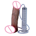 House Of Dasein Lifelike Squirting Penis Silicone Dildo With Sucker For Women Anal Plug - Style 117 With Syringe