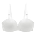 House Of Dasein Summer Smooth Anti-Slip Seamless Gathered Sexy Comfortable Daily Plus Size Single Bra - White - 80D
