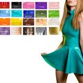 House Of Dasein Sleeveless Latex Glossy Gummi Party Mini Dress Above The Knee - Custom Colour - Xl