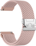 18mm 20mm 22mm Braided Band Compatible with Garmin Vivoactive 5/Vivoactive 6/4/3 Watch Bands, Parachute Buckle Nylon Elastic Sport Strap for Garmin Venu 3 2/3S 2S/Forerunner 165/55/245 Women Men