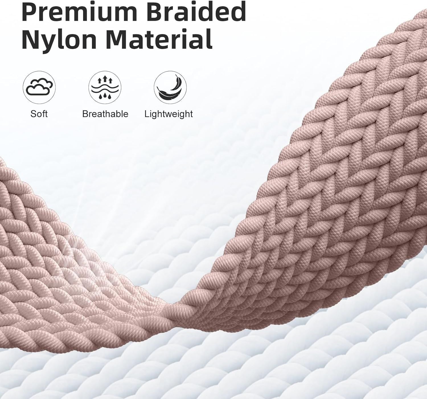 18mm 20mm 22mm Braided Band Compatible with Garmin Vivoactive 5/Vivoactive 6/4/3 Watch Bands, Parachute Buckle Nylon Elastic Sport Strap for Garmin Venu 3 2/3S 2S/Forerunner 165/55/245 Women Men