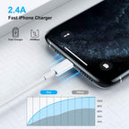 3ft iPhone Charger Apple MFi Certified, Apple Lightning to USB Cable 3 Feet,Fast Apple Charging Cable Cord 3 Foot for iPhone 14 Pro Max/13/13 Mini/13 Pro/12/11 Pro/11/XS MAX/XR/8/7/6s/5S/iPad