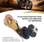 ATV Chain Tensioner, Spring-loaded Sprocket Guide Roller, Heavy-duty Anti-rust Chain Tensioner, for 110 CC 125 CC 140 CC ATVs Motorcycles Mini Bikes Dirt Bikes 4-wheelers (Black)