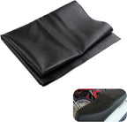 Motorcycle Seat Cover, Waterproof Sun Resistant Seat Protector, High-elasticity Anti-scratch PVC Leather Cover, DIY Modification Accessory for ATV Scooter Moped Mini Bike (Black)