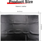 Motorcycle Seat Cover, Waterproof Sun Resistant Seat Protector, High-elasticity Anti-scratch PVC Leather Cover, DIY Modification Accessory for ATV Scooter Moped Mini Bike (Black)