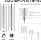 9-Piece Straw Cleaner Brush Kit - for Stanley Mug 40, 30, 20 oz, (3-Size) Extra Long Pipe Cleaners, Straw Cleaning Brush for Tumbler, Sippy Cup, Bottle and Tube