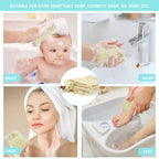 5 Pack Soap Saver Bag Exfoliating Pouch Shower Mesh Bar Natural Sisal for Bath and Bags with Drawstring Plastic-free Foaming Drying