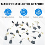 80Pcs Electric Motor Carbon Brushes Set, 20 Different Models Carbons Brushes, Carbon Brush Replacement for Carbons Brush Motor Maintenance