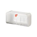 White Storage Box with Lid for Cotton Swabs Cotton Pads Toothpicks Household Organizer