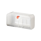 White Storage Box with Lid for Cotton Swabs Cotton Pads Toothpicks Household Organizer