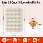 Mini Cupcake Pans, Mini Loaf Pan, Easy to Handle for Baking Mini Muffins, Mini Cupcakes, Mini Egg Bites, Mini Bread, Mini Loaf, Mini Meatloaf