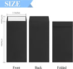 BON++ Envelope Set - 120 Envelopes for Cash, Checks, & Tickets; 80GSM, 3.2x6.6 inch Black Envelopes - Perfect for Cash Challenge Savers