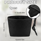 Golf Ball Cleaner Pouch with Belt Clip, 2-in-1 Waterproof Golf Ball Washing Bag, Leak-Proof Microfiber Inner Lining, Portable Golf Club Groove Cleaner Accessory, Practical Golfing Gift for Men & Women
