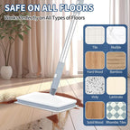 Microfiber Steam Mop Pads Compatible with FODFINU, Seyola & FEPPO and Wotaste Steam Mop Cleaner - Washable and Reusable Replacement Mop Pads for Floor Cleaning, 4 Pack