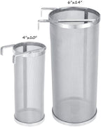 300 Micron 6"x14" Spider Strainer Mesh Hops for Home Beer Brewing Filter Kettle
