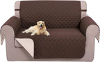 UNICE Home Reversible Sofa Cover Bundle Loveseat Cover(Sofa+Loveseat Small, Coffee)