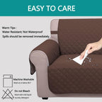 UNICE Home Sofa Cover Bundle Loveseat Cover Chair Cover (Sofa+Loveseat+Chair, Coffee)