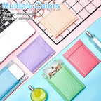 200 Pcs Bubble Mailer 4 x 6 Inch Small Shipping Bags Waterproof Padded Envelopes Self Adhesive Poly Bubble Packaging Envelopes Bulk for Shipping Mailing Trading Card Packaging (Pastel Color)