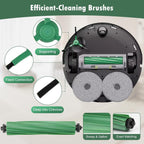 27 Pcs Replacement Parts for iRobot Roomba Plus 405 Combo/505 Combo /507 Combo Robot Vacuum Cleaner, include 2 Main Brushes, 6 Dust Bags, 6 Mop Pads, 4 Filters, 6 Side Brushes and 1 Cleaning Tool