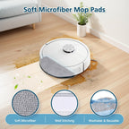 Replacement Parts Accessories Compatible with Roborock Q7 M5+/ Q7 M5/ Q7 L5/ Q7 L5+ Robot Vacuum Cleaner, 2 Roller Brushes, 6 Mop Pads, 6 Side Brush, 4 Filters, 1 Cleaning Brush & 1 screwdriver