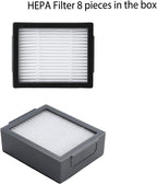 Parts accessories Compatible for iRobot Roomba e5 e6 i1 i2 i3 i4 i5 i6 i7 i8 j5 j6 j7 j8 and all Plus i e j Series Vacuum Cleaner 2 Set Roller Brushes 8 HEPA Filters 8 Side Brushes 1 caster wheel