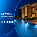 Rechargeable Magnetic Pool Light - IP68 Waterproof Underwater LED Light with Remote Control - 16 Colors 2600mAh Battery for Above Ground Inground Pools - 4 Pack
