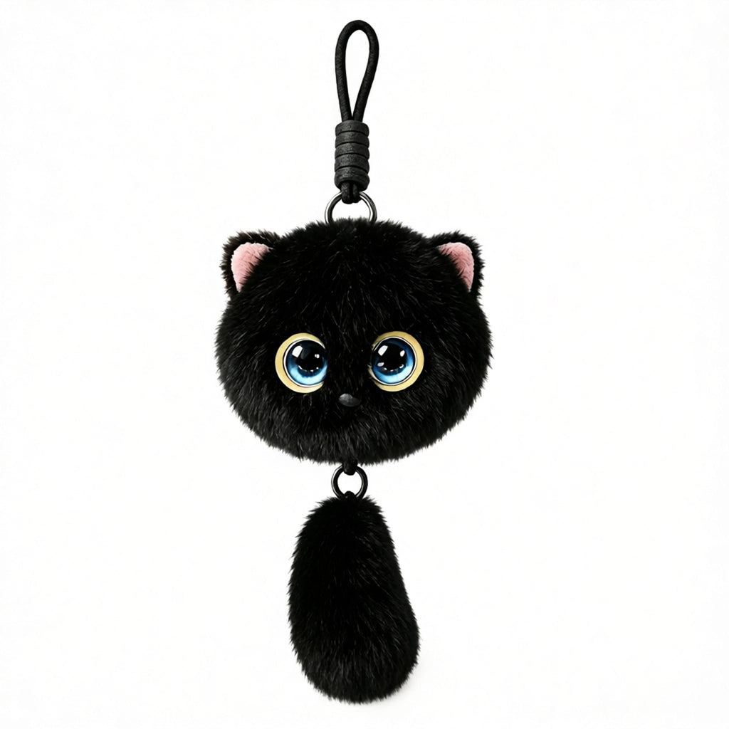 AI Cat Companion Robot - Interactive Emotional Support Pet with 40+ Languages Voice Cloning Long-term Memory - Touch Sensitive Smart Toy for Kids Adults - Black Cat